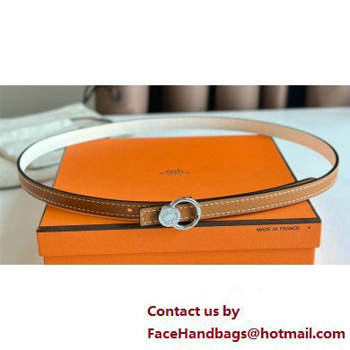 Hermes mini laquee belt buckle & Reversible leather strap 13 mm 08 2023